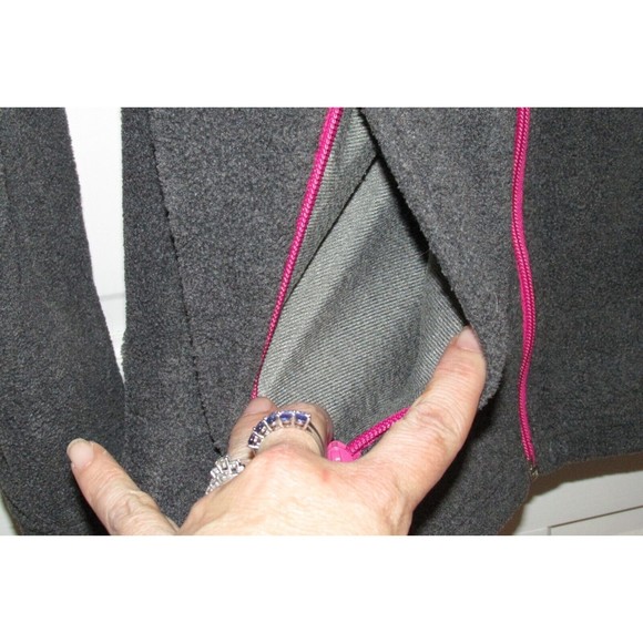 Columbia Women' Gray Full Zip Long Sleeve Zippered Pockets Fleece Jacket Size S - Picture 6 of 10